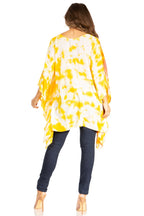 Sakkas Adalwin Second TieDye Desert Sun Circle Ponch Tunic Top Blouse W/Embroidery tops La Vie Bien Sakkas Adalwin Second TieDye Desert Sun Circle Ponch Tunic Top Blouse W/Embroidery