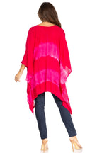 Sakkas Adalwin Second TieDye Desert Sun Circle Ponch Tunic Top Blouse W/Embroidery tops La Vie Bien Sakkas Adalwin Second TieDye Desert Sun Circle Ponch Tunic Top Blouse W/Embroidery