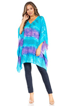 Sakkas Adalwin Second TieDye Desert Sun Circle Ponch Tunic Top Blouse W/Embroidery tops La Vie Bien Sakkas Adalwin Second TieDye Desert Sun Circle Ponch Tunic Top Blouse W/Embroidery