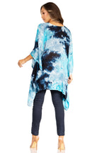 Sakkas Adalwin Second TieDye Desert Sun Circle Ponch Tunic Top Blouse W/Embroidery tops La Vie Bien Sakkas Adalwin Second TieDye Desert Sun Circle Ponch Tunic Top Blouse W/Embroidery