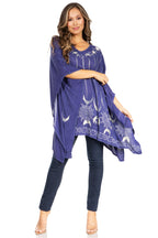 Sakkas Adalwin Third Tie Dye Desert Sun Circle Ponch Tunic Top Blouse W/Embroidery tops La Vie Bien Sakkas Adalwin Third Tie Dye Desert Sun Circle Ponch Tunic Top Blouse W/Embroidery
