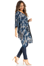 Sakkas Adalwin Third Tie Dye Desert Sun Circle Ponch Tunic Top Blouse W/Embroidery tops La Vie Bien Sakkas Adalwin Third Tie Dye Desert Sun Circle Ponch Tunic Top Blouse W/Embroidery