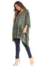 Sakkas Adalwin Third Tie Dye Desert Sun Circle Ponch Tunic Top Blouse W/Embroidery tops La Vie Bien Sakkas Adalwin Third Tie Dye Desert Sun Circle Ponch Tunic Top Blouse W/Embroidery