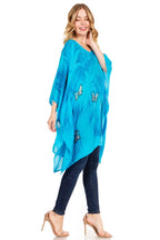 Sakkas Adalwin Third Tie Dye Desert Sun Circle Ponch Tunic Top Blouse W/Embroidery tops La Vie Bien Sakkas Adalwin Third Tie Dye Desert Sun Circle Ponch Tunic Top Blouse W/Embroidery