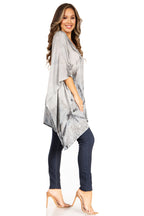 Sakkas Adalwin Third Tie Dye Desert Sun Circle Ponch Tunic Top Blouse W/Embroidery tops La Vie Bien Sakkas Adalwin Third Tie Dye Desert Sun Circle Ponch Tunic Top Blouse W/Embroidery