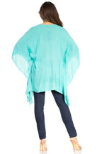 Sakkas Adalwin Third Tie Dye Desert Sun Circle Ponch Tunic Top Blouse W/Embroidery tops La Vie Bien Sakkas Adalwin Third Tie Dye Desert Sun Circle Ponch Tunic Top Blouse W/Embroidery