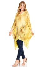 Sakkas Adalwin Third Tie Dye Desert Sun Circle Ponch Tunic Top Blouse W/Embroidery tops La Vie Bien Sakkas Adalwin Third Tie Dye Desert Sun Circle Ponch Tunic Top Blouse W/Embroidery