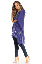 Sakkas Adalwin Third Tie Dye Desert Sun Circle Ponch Tunic Top Blouse W/Embroidery tops La Vie Bien Sakkas Adalwin Third Tie Dye Desert Sun Circle Ponch Tunic Top Blouse W/Embroidery