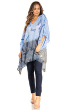 Sakkas Adalwin Third Tie Dye Desert Sun Circle Ponch Tunic Top Blouse W/Embroidery tops La Vie Bien Sakkas Adalwin Third Tie Dye Desert Sun Circle Ponch Tunic Top Blouse W/Embroidery
