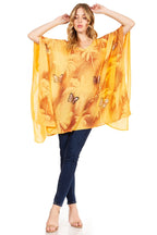 Sakkas Adalwin Third Tie Dye Desert Sun Circle Ponch Tunic Top Blouse W/Embroidery tops La Vie Bien Sakkas Adalwin Third Tie Dye Desert Sun Circle Ponch Tunic Top Blouse W/Embroidery