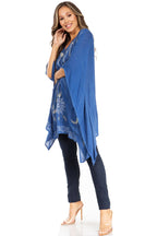 Sakkas Adalwin Third Tie Dye Desert Sun Circle Ponch Tunic Top Blouse W/Embroidery tops La Vie Bien Sakkas Adalwin Third Tie Dye Desert Sun Circle Ponch Tunic Top Blouse W/Embroidery