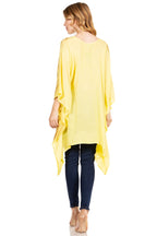 Sakkas Adalwin Third Tie Dye Desert Sun Circle Ponch Tunic Top Blouse W/Embroidery tops La Vie Bien Sakkas Adalwin Third Tie Dye Desert Sun Circle Ponch Tunic Top Blouse W/Embroidery