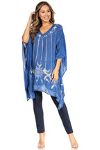Sakkas Adalwin Third Tie Dye Desert Sun Circle Ponch Tunic Top Blouse W/Embroidery tops La Vie Bien Sakkas Adalwin Third Tie Dye Desert Sun Circle Ponch Tunic Top Blouse W/Embroidery