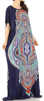 Sakkas Aggy Womens Dashiki African Print Caftan Dress Maxi Boho Hippie Colorful dresses La Vie Bien Sakkas Aggy Womens Dashiki African Print Caftan Dress Maxi Boho Hippie Colorful