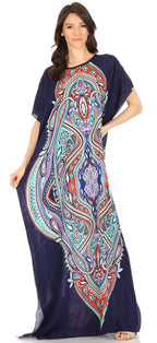 Sakkas Aggy Womens Dashiki African Print Caftan Dress Maxi Boho Hippie Colorful dresses La Vie Bien Sakkas Aggy Womens Dashiki African Print Caftan Dress Maxi Boho Hippie Colorful
