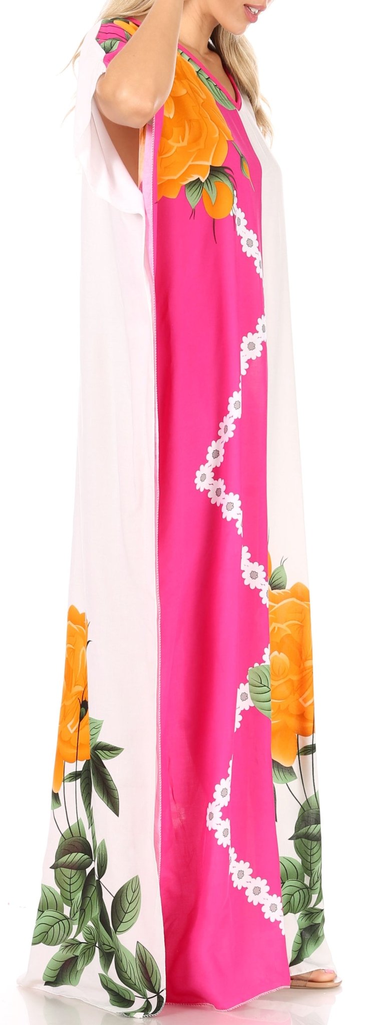 Sakkas Aggy Womens Dashiki African Print Caftan Dress Maxi Boho Hippie Colorful dresses La Vie Bien Sakkas Aggy Womens Dashiki African Print Caftan Dress Maxi Boho Hippie Colorful