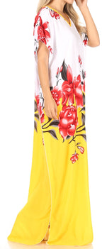 Sakkas Aggy Womens Dashiki African Print Caftan Dress Maxi Boho Hippie Colorful dresses La Vie Bien Sakkas Aggy Womens Dashiki African Print Caftan Dress Maxi Boho Hippie Colorful