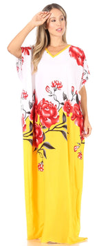 Sakkas Aggy Womens Dashiki African Print Caftan Dress Maxi Boho Hippie Colorful dresses La Vie Bien Sakkas Aggy Womens Dashiki African Print Caftan Dress Maxi Boho Hippie Colorful