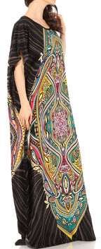Sakkas Aggy Womens Dashiki African Print Caftan Dress Maxi Boho Hippie Colorful dresses La Vie Bien Sakkas Aggy Womens Dashiki African Print Caftan Dress Maxi Boho Hippie Colorful
