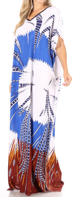 Sakkas Aggy Womens Dashiki African Print Caftan Dress Maxi Boho Hippie Colorful dresses La Vie Bien Sakkas Aggy Womens Dashiki African Print Caftan Dress Maxi Boho Hippie Colorful