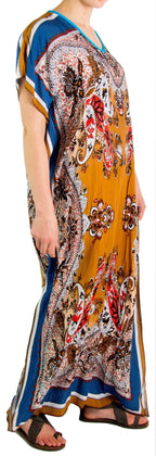 Sakkas Aggy Womens Dashiki African Print Caftan Dress Maxi Boho Hippie Colorful dresses La Vie Bien Sakkas Aggy Womens Dashiki African Print Caftan Dress Maxi Boho Hippie Colorful
