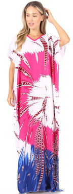 Sakkas Aggy Womens Dashiki African Print Caftan Dress Maxi Boho Hippie Colorful dresses La Vie Bien Sakkas Aggy Womens Dashiki African Print Caftan Dress Maxi Boho Hippie Colorful