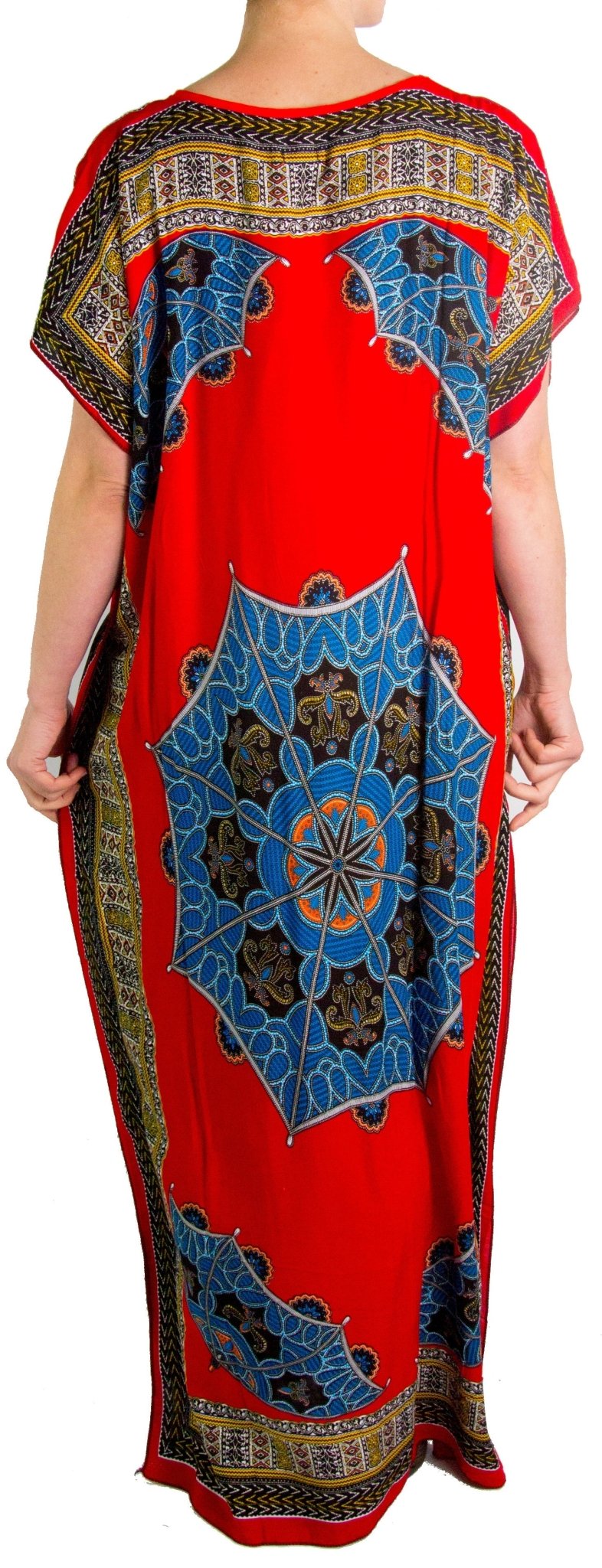 Sakkas Aggy Womens Dashiki African Print Caftan Dress Maxi Boho Hippie Colorful dresses La Vie Bien Sakkas Aggy Womens Dashiki African Print Caftan Dress Maxi Boho Hippie Colorful