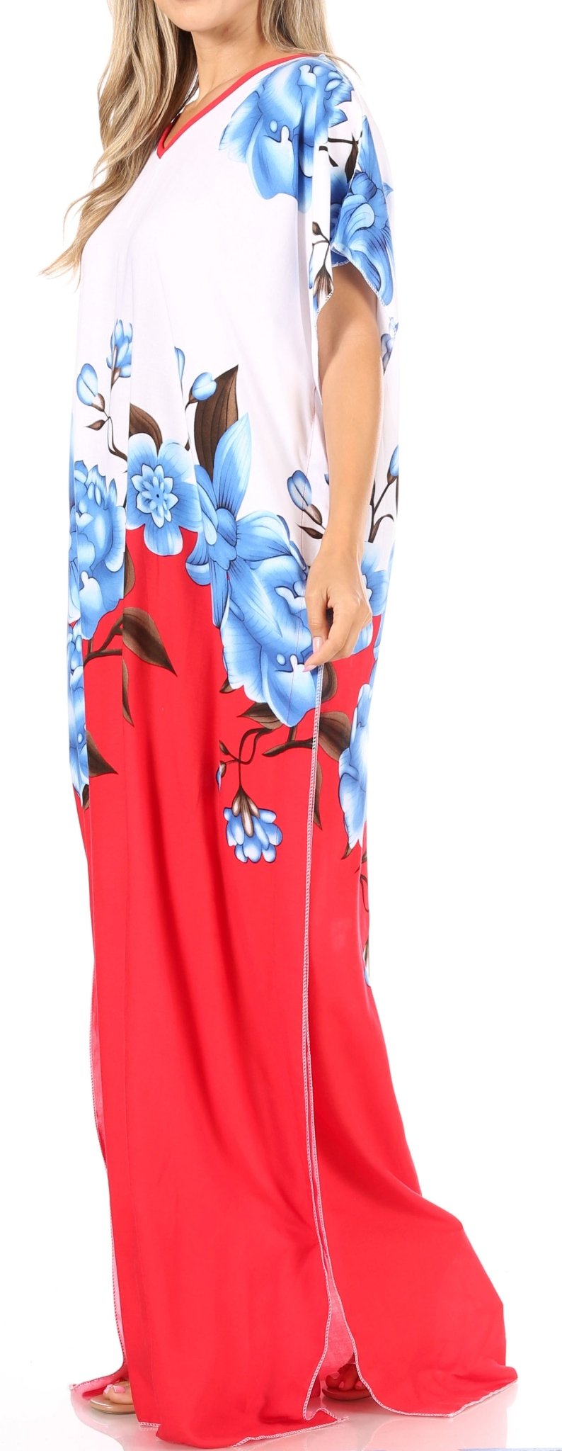 Sakkas Aggy Womens Dashiki African Print Caftan Dress Maxi Boho Hippie Colorful dresses La Vie Bien Sakkas Aggy Womens Dashiki African Print Caftan Dress Maxi Boho Hippie Colorful