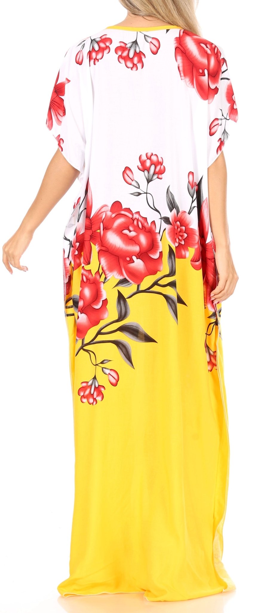 Sakkas Aggy Womens Dashiki African Print Caftan Dress Maxi Boho Hippie Colorful dresses La Vie Bien Sakkas Aggy Womens Dashiki African Print Caftan Dress Maxi Boho Hippie Colorful