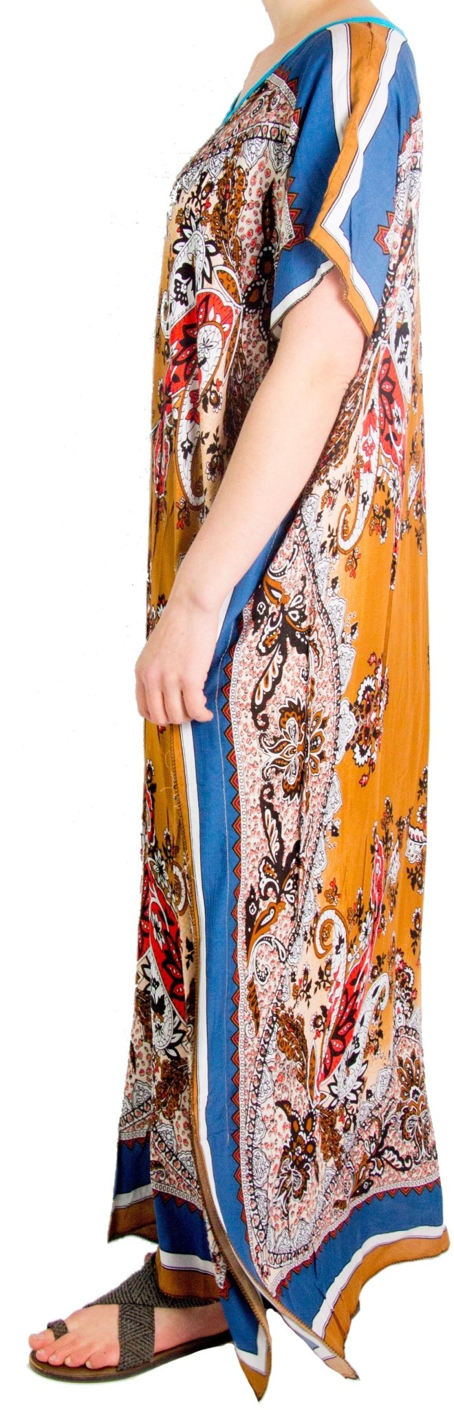 Sakkas Aggy Womens Dashiki African Print Caftan Dress Maxi Boho Hippie Colorful dresses La Vie Bien Sakkas Aggy Womens Dashiki African Print Caftan Dress Maxi Boho Hippie Colorful