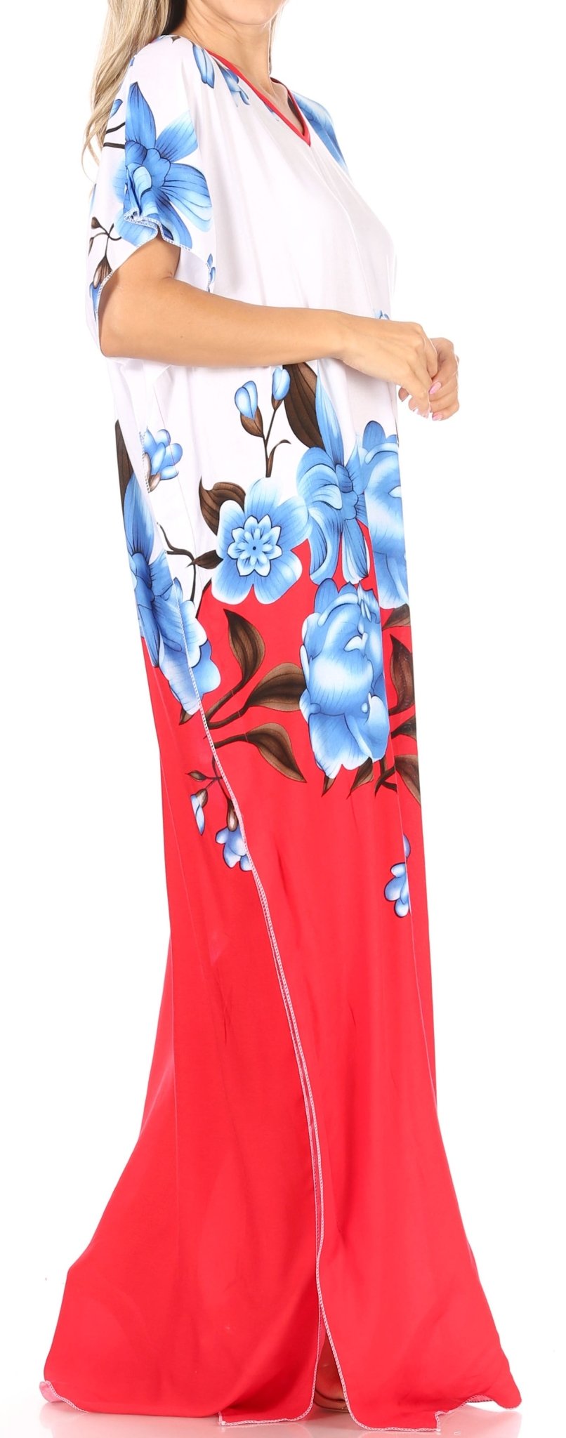 Sakkas Aggy Womens Dashiki African Print Caftan Dress Maxi Boho Hippie Colorful dresses La Vie Bien Sakkas Aggy Womens Dashiki African Print Caftan Dress Maxi Boho Hippie Colorful