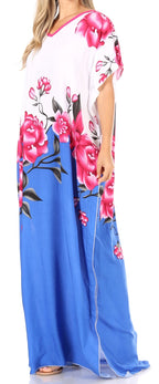 Sakkas Aggy Womens Dashiki African Print Caftan Dress Maxi Boho Hippie Colorful dresses La Vie Bien Sakkas Aggy Womens Dashiki African Print Caftan Dress Maxi Boho Hippie Colorful