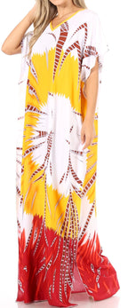 Sakkas Aggy Womens Dashiki African Print Caftan Dress Maxi Boho Hippie Colorful dresses La Vie Bien Sakkas Aggy Womens Dashiki African Print Caftan Dress Maxi Boho Hippie Colorful