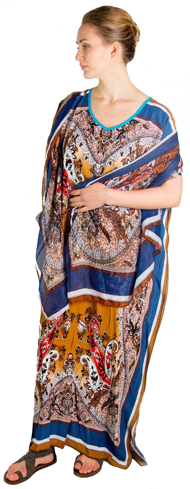 Sakkas Aggy Womens Dashiki African Print Caftan Dress Maxi Boho Hippie Colorful dresses La Vie Bien Sakkas Aggy Womens Dashiki African Print Caftan Dress Maxi Boho Hippie Colorful