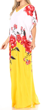 Sakkas Aggy Womens Dashiki African Print Caftan Dress Maxi Boho Hippie Colorful dresses La Vie Bien Sakkas Aggy Womens Dashiki African Print Caftan Dress Maxi Boho Hippie Colorful