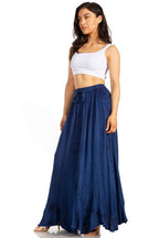 Sakkas Ahaana Women Renaissance Boho Rayon Maxi Embroidered Paneled Summer Skirt skirts La Vie Bien Sakkas Ahaana Women Renaissance Boho Rayon Maxi Embroidered Paneled Summer Skirt