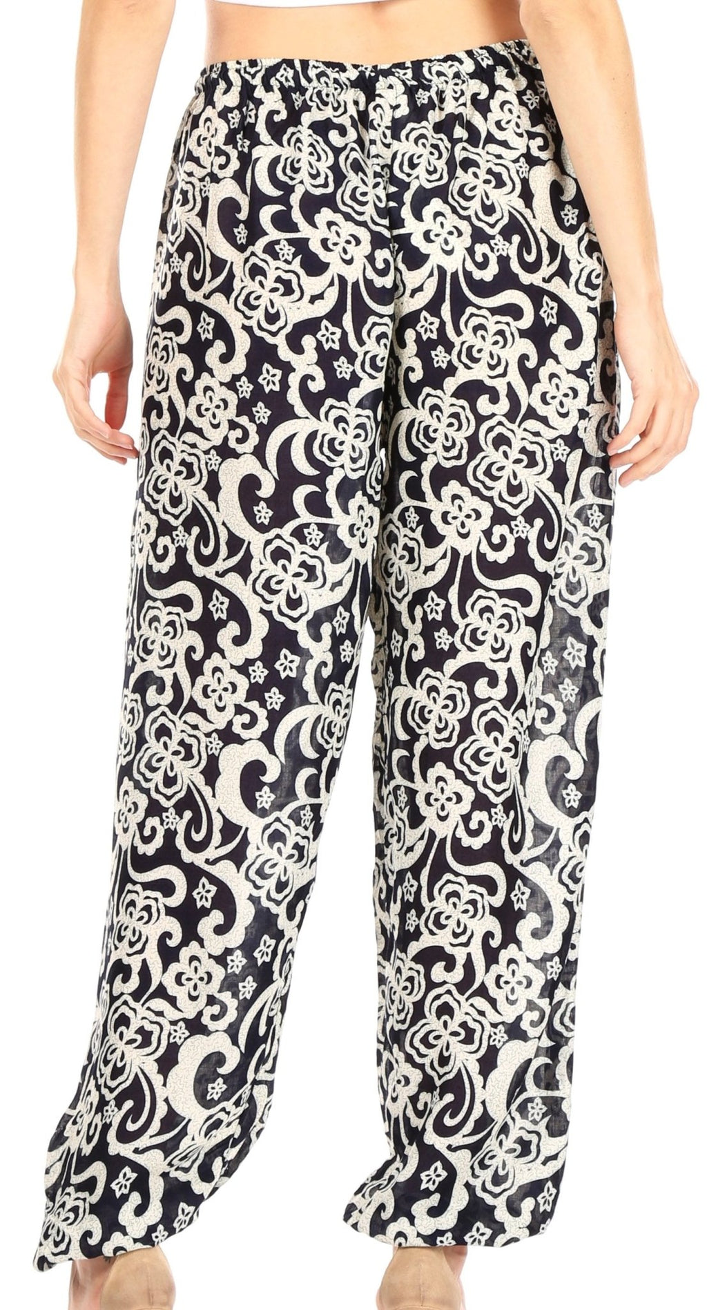 Sakkas Akilla Women's Loose Printed Yoga Elephant Pants Elastic Waist w/Pocket pants La Vie Bien Sakkas Akilla Women's Loose Printed Yoga Elephant Pants Elastic Waist w/Pocket