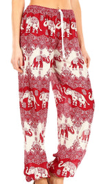 Sakkas Akilla Women's Loose Printed Yoga Elephant Pants Elastic Waist w/Pocket pants La Vie Bien Sakkas Akilla Women's Loose Printed Yoga Elephant Pants Elastic Waist w/Pocket