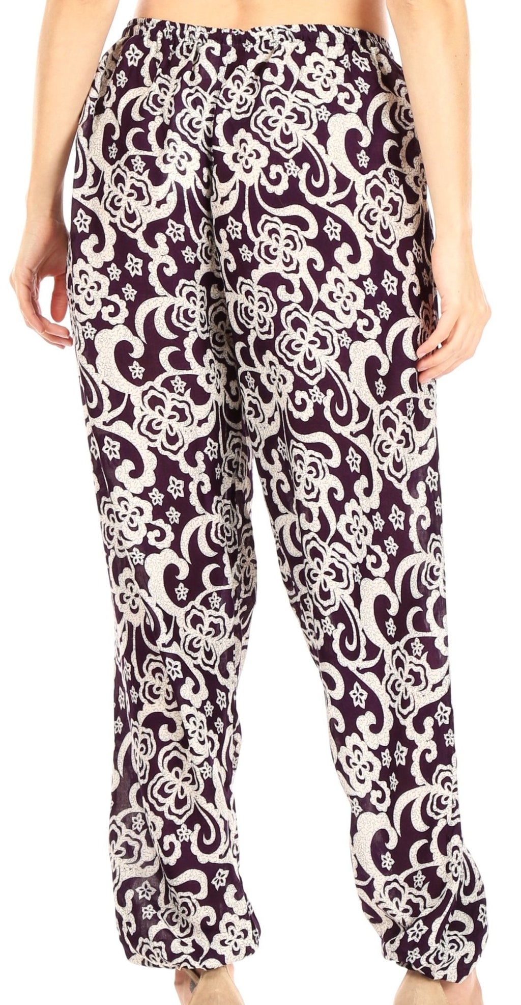 Sakkas Akilla Women's Loose Printed Yoga Elephant Pants Elastic Waist w/Pocket pants La Vie Bien Sakkas Akilla Women's Loose Printed Yoga Elephant Pants Elastic Waist w/Pocket