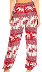 Sakkas Akilla Women's Loose Printed Yoga Elephant Pants Elastic Waist w/Pocket pants La Vie Bien Sakkas Akilla Women's Loose Printed Yoga Elephant Pants Elastic Waist w/Pocket