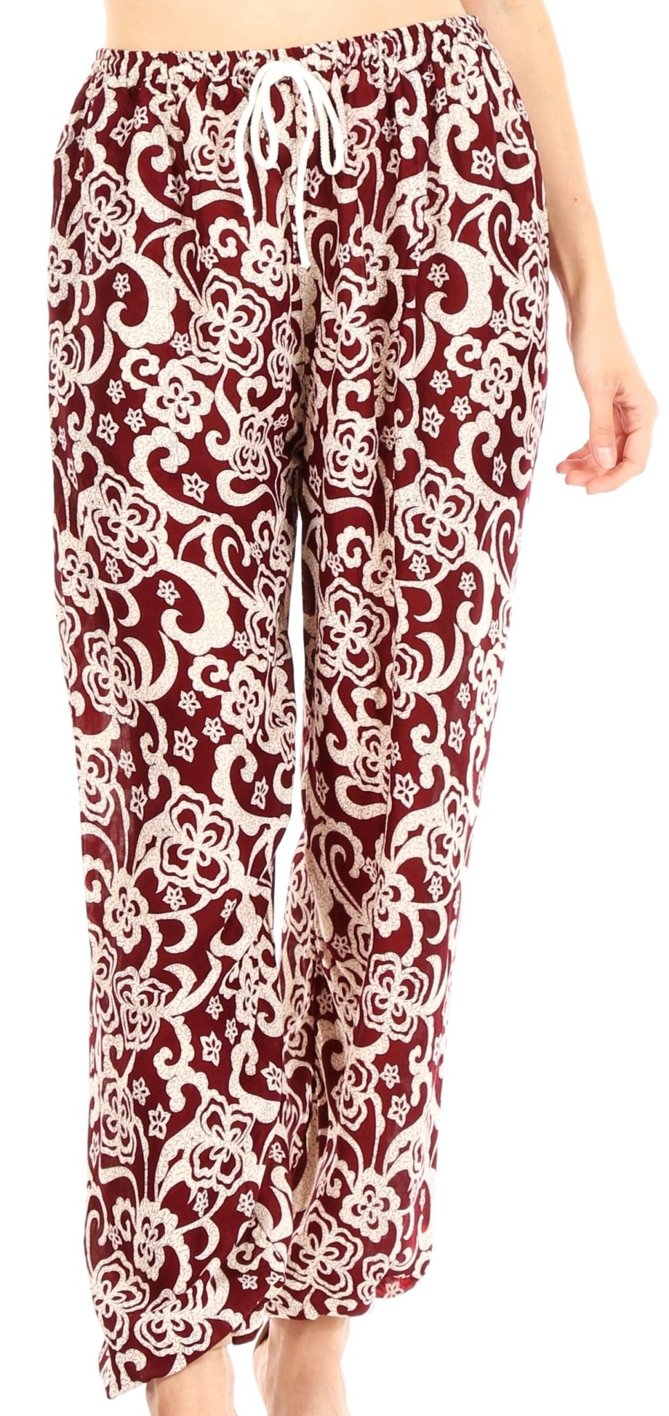 Sakkas Akilla Women's Loose Printed Yoga Elephant Pants Elastic Waist w/Pocket pants La Vie Bien Sakkas Akilla Women's Loose Printed Yoga Elephant Pants Elastic Waist w/Pocket