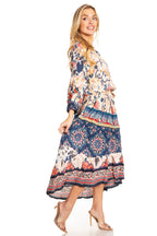 Sakkas Andreas Women's Maxi Dress with Ruffles and Buttons dresses La Vie Bien Sakkas Andreas Women's Maxi Dress with Ruffles and Buttons