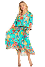 Sakkas Andreas Women's Maxi Dress with Ruffles and Buttons dresses La Vie Bien Sakkas Andreas Women's Maxi Dress with Ruffles and Buttons