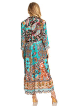 Sakkas Andreas Women's Maxi Dress with Ruffles and Buttons dresses La Vie Bien Sakkas Andreas Women's Maxi Dress with Ruffles and Buttons