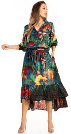 Sakkas Andreas Women's Maxi Dress with Ruffles and Buttons dresses La Vie Bien Sakkas Andreas Women's Maxi Dress with Ruffles and Buttons