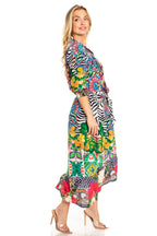 Sakkas Andreas Women's Maxi Dress with Ruffles and Buttons dresses La Vie Bien Sakkas Andreas Women's Maxi Dress with Ruffles and Buttons