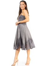 Sakkas Aphrodite Embroidered Batik Dress dresses La Vie Bien Sakkas Aphrodite Embroidered Batik Dress