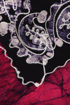 Sakkas Aphrodite Embroidered Batik Dress dresses La Vie Bien Sakkas Aphrodite Embroidered Batik Dress