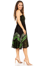 Sakkas Aphrodite Embroidered Batik Dress dresses La Vie Bien Sakkas Aphrodite Embroidered Batik Dress