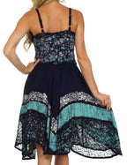 Sakkas Aphrodite Embroidered Batik Dress dresses La Vie Bien Sakkas Aphrodite Embroidered Batik Dress